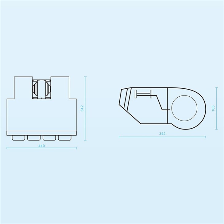Electric Car Air Conditioner Evaporator Unit